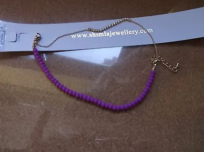 £3 • Buy Brand>new>genuine>shimla>purple>double>strained>and>diamante>bracelet